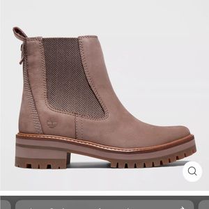 Timberland Taupe Brown Courmayeur Valley Chelsea Boots
